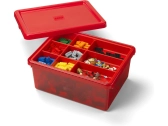LEGO úložný box s organizérom červený