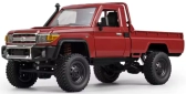 RC auto Land Cruiser Toyota, červená + náhradná batéria