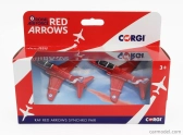 Corgi Airplane Set 2x Red Arrows Hawk Raf Royal Air Force  2019 1:100 Red