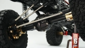 Kovová predná/zadná kompletná náprava pre Axial SCX10 II čierna, v2