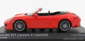 Minichamps Porsche 911 991-2 Carrera 4s Cabriolet 2017 1:43 Orange
