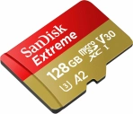 SanDisk MicroSDXC 128GB Extreme A2 UHS-I (V30) U3 + SD adaptér