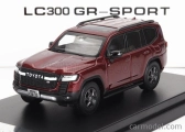 Lcd-model Toyota Land Cruiser Lc300-gr Sport 2022 1:64 Red