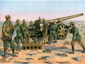 Italeri figurky - WWII Cannone da 149/40 with Crew (1:72)