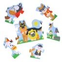 Petit Collage Podlahové puzzle Psí sprievod 30 dielikov