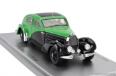 Kess-model Bugatti 57c S/n.57335 Coupe Aerodynamique Closed Roof 1938 1:43 Green Black