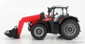 Bburago Massey ferguson 8740s Tractor With Front Loader Scraper 1:50 Red