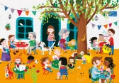 Vilac Drevená knižka s puzzle Aktivity