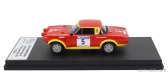 Trofeu Fiat 124 Abarth (night Version) N 5 6th Rally 1000 Lakes 1974 Leo Kinnunen - Also Aho 1:43 Červená Žlutá