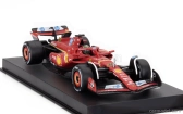 Bburago Ferrari F1 Sf-24 Team Scuderia Ferrari N 16 Winner Italy Monza Gp 2024 Charles Leclerc – With Pilot And Showcase 1:43 červená biela čierna