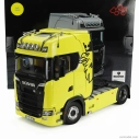 Nzg Scania S730 V8 Tractor Truck 2-assi With Vabis Logo 2017 1:18 Žlutá