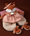 Doudou Darčeková sada Plyšový maznáčik líška Mina 29 cm