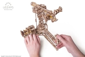 Ugears 3D drevené mechanické puzzle lietajúce stroje