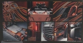 Italeri Scania R730 Tractor Truck Black Amber 2-assi 2011 1:24 /