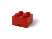 LEGO úložný box s šuplíkem 250x250x180mm - tmavě zelený