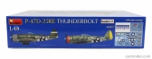 Miniart Republic aviation P-47d 25re Military Airplane 1942 1:48 /