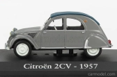 Edicola Citroen 2cv Cabriolet Closed 1957 - Con Vetrina - With Showcase 1:43 Grey