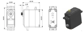 Servo Absima S150MH 15kg/0,26s Digital
