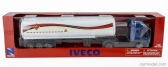 Newray Iveco fiat Stralis 540 Tanker Truck Fuel Transports 2009 1:43 Modrá Bílá