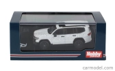 Zapaľovanie-model Toyota Land Cruiser (ja300w) Gr Sport 2023 - Čierno-červený interiér 1:64 White Pearl