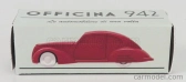 Officina-942 Fiat 1500 Berlinetta Superleggera Touring 1939 1:76 červená