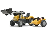FALK - Kráčajúci traktor Super Loader s nakladačom a vlečkou žltý