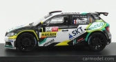 Minipartes Škoda Fabia R5 N 1 Rally Ypres 2018 B.bouffier - X.panseri 1:43 Bílá Černá Zelená