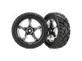 Traxxas kolo 2.2", disk Tracer stříbrný, pneu Anaconda (2) (přední)