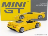 Mini-gt Bugatti Eb110 Super Sport Lhd 1995 1:64 žltá