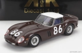 Kk-scale Ferrari 250 Gto Coupe N 86 4th Targa Florio 1962 P.ferraro - G.scarlatti 1:18 Hnědá Bílá