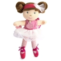 Doudou Julijou Panenka mini baletka "Les Tutus" 23 cm světle růžové šaty