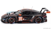 Ixo-models Porsche 911 991-2 Rsr-19 4.2l Team Gr Racing Gulf N 86 24h Le Mans 2023 Ben Barker - Riccardo Pera - Michael Wainwright 1:18 Oranžová svetlo modrá čierna