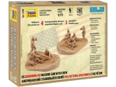 Zvezda figurky - US Browning M2 s vojáky (1:72)