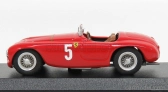 Art-model Ferrari 166mm Barchetta Ch.0010 N 5 Automobile Club France Comminges 1949 L.chinetti 1:43 Červená
