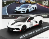 Greenlight Chevrolet Corvette C8 Official Pace Car Road America 2020 1:43 Biela