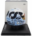 Spark-model Arai helmet F1  Casco Helmet At04 Team Alpha Tauri N 22 Singapore Gp 2023 Yuki Tsunoda 1:5 Bílá Světle Modrá