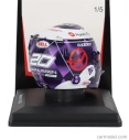 Spark-model Bell helmet Casco Helmet F1 Kevin Magnussen Team Haas N 20 Monaco Gp 2024 1:5 Modrá Violetová