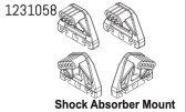 1231058 - Shock Tower Set CR4.4