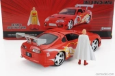 Jada Toyota Supra s figúrkou One Punch Man Saitama 1995 1:24 oranžová