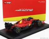 Bburago Ferrari F1 Sf-23 Team Scuderia Ferrari N 55 Pole Position 3rd Monza Italy Gp 2023 Carlos Sainz – With Pilot And Showcase 1:43 červená čierna žltá