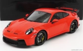 Minichamps Porsche 911 992 Gt3 Coupe 2021 - Black Wheels 1:18 Orange