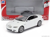 Newray BMW 3-series M3 (e92) Coupe 2007 1:24 Bílý Uhlík