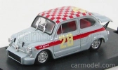 Brumm Fiat 600 Abarth 1000 N 28 4h Di Monza 1966 Steinmetz 1:43 Šedá Červená
