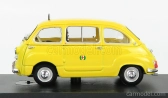 Brumm Fiat 600d Multipla Taxi Milano 1970 1:43 Žltá