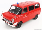 Kk-scale Ford england Transit Minibus Fire Brigade 1965 1:18 Red