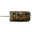 TORRO tank PRO 1/16 RC Jagdtiger vícebarevná kamufláž - BB Airsoft