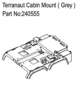 HBP240555 - Terranaut Cabin Mount ( Grey )