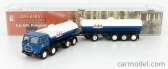 Brekina plast Fiat 690 Millepiedi Tanker Truck Olio Fiat 1960 1:87 Modrá Černá Bílá
