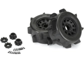 Kolesá Pro-Line 1:8, pneumatiky 3,8" Sand Paw HP Belted, disk čierny H17mm (2)