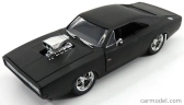 Jada Dodge Set 4x Dom's Dodge Charger R/t 1970 - Fast & Furious 7 1:24 Matt Black